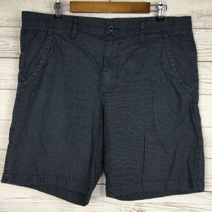 Armani Exchange Mens‎ Striped Shorts sz 36 Blue A/X Linen Blend Casual Summer